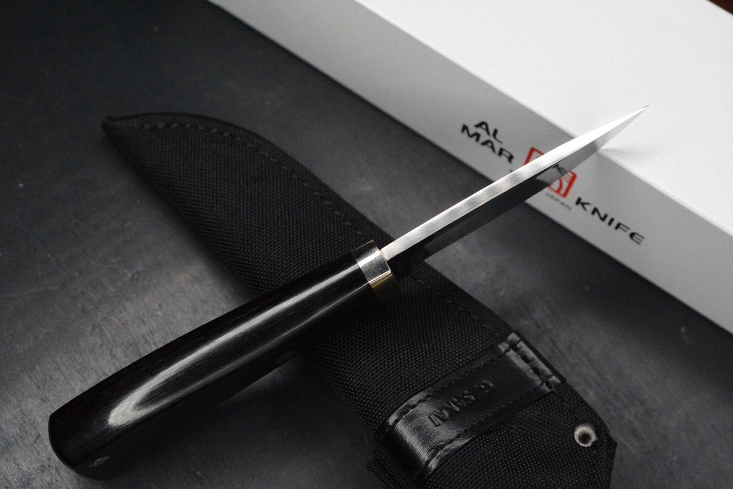 RARE++ Al Mar Personal BT Fixed Blade Satin Blade/ Titanwood Handle Seki Japan