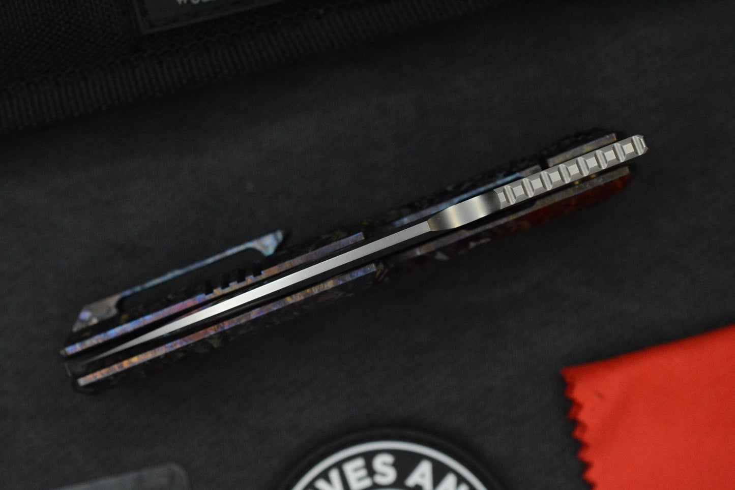 NEW Custom Knife Factory x GTX Elementak Crystalized Ti / 2-Tone M398 SN# 002