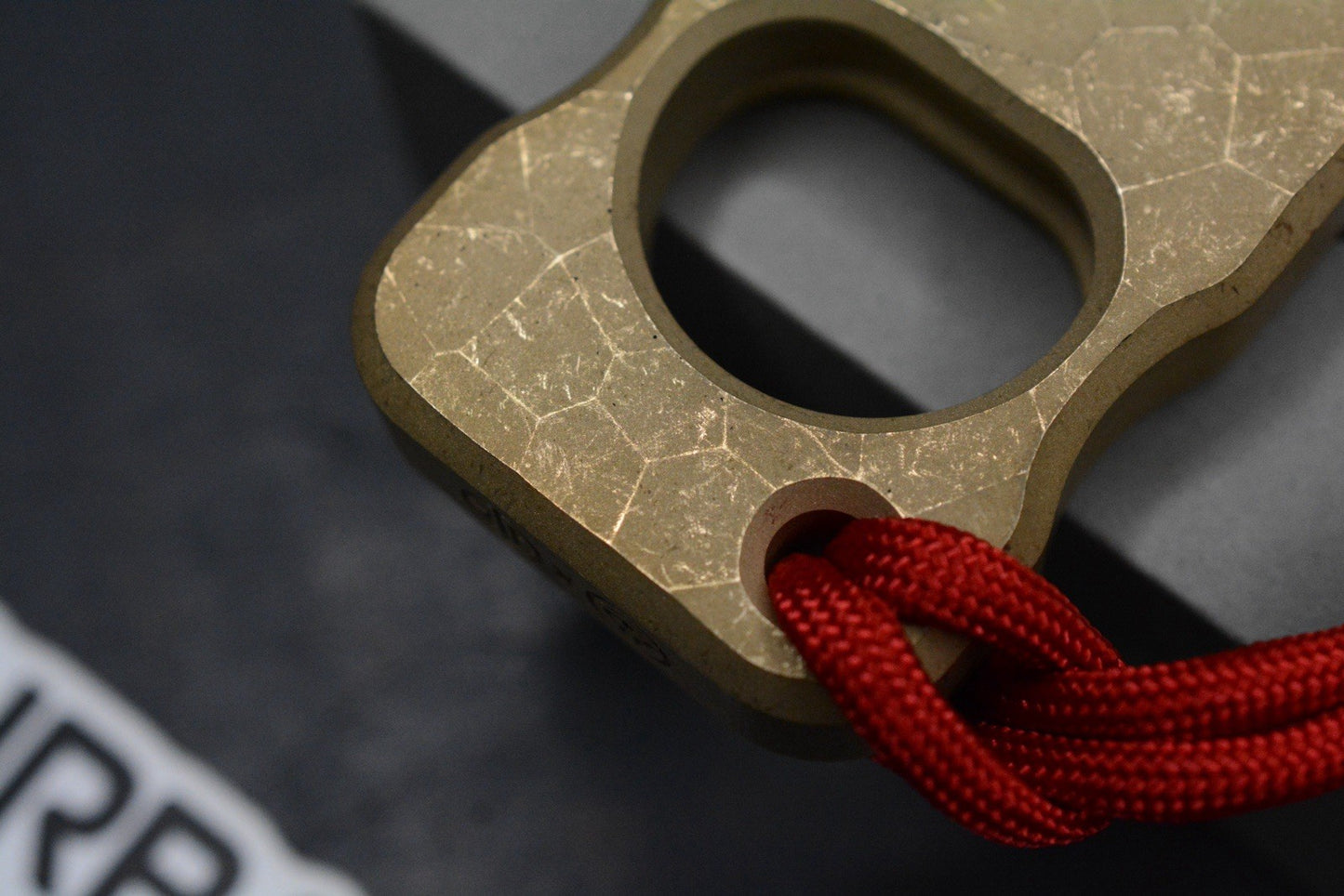 NEW Urban EDC x Cad Lab Fist Bump Bottle Opener Dark washed Brass w/Rocket Bead