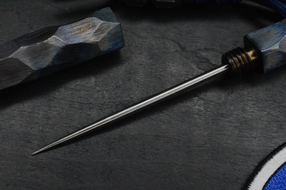 RARE 1 Of 1 Death Spike - Screw In Ice Pick - Rock Finished Ano w/ Custom Bead