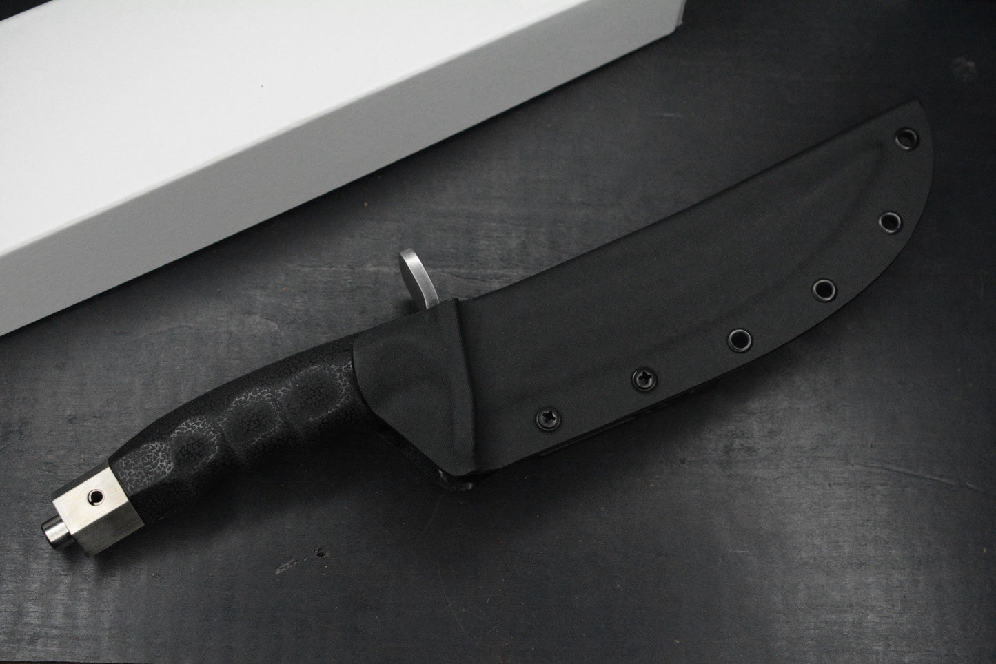 RARE+ Al Mar Knives Seki Japan Warrior Fixie Satin Blade /Rubber Handle & Sheath