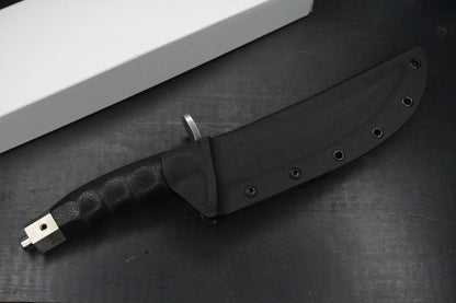 RARE+ Al Mar Knives Seki Japan Warrior Fixie Satin Blade /Rubber Handle & Sheath