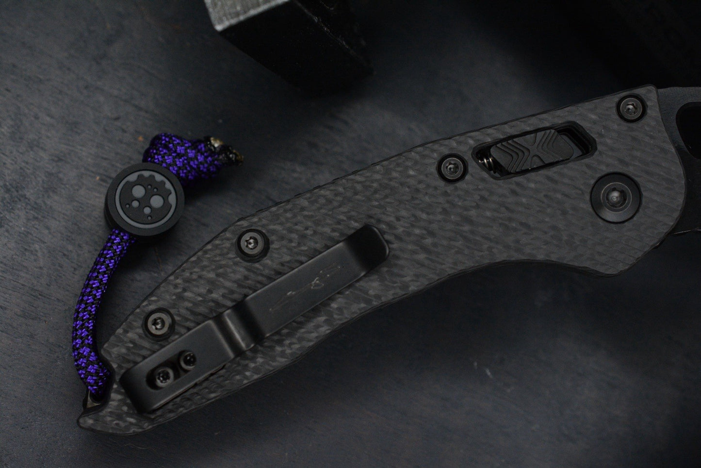 NEW Microtech Stitch-Ram-Lok Carbon Fiber Black DLC w/ Playge Skall & Ozzy Pack