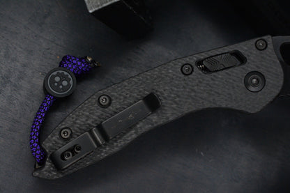 NEW Microtech Stitch-Ram-Lok Carbon Fiber Black DLC w/ Playge Skall & Ozzy Pack
