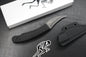 RARE Ed’s Manifesto & Kopis Designs L-Via Field Knife - Black / Acid Stonewash