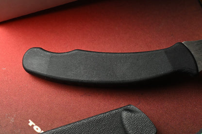 RARE Ed’s Manifesto & Kopis Designs Sneakreaper Elvia Field Knife Black /Polish