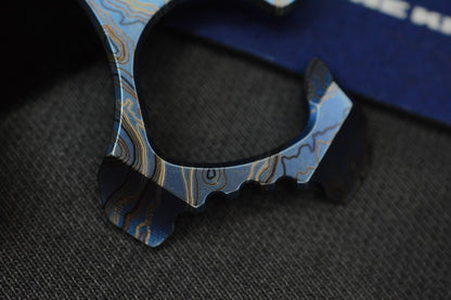 NEW Triple Aught Design Rook TAD Edition SW Blue Ti Bottle Opener w/ Bead