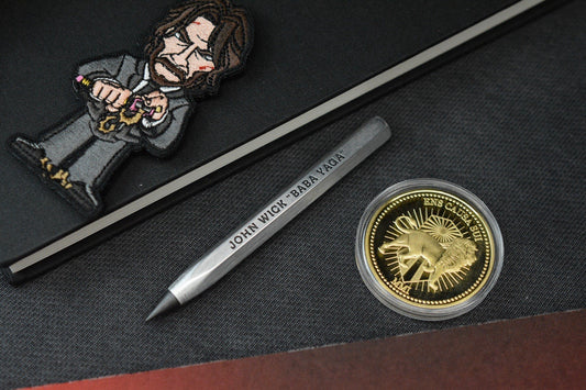 NEW TKW “Baba Yaga” John Wick Ti Pencil Spike w/ Patch & Coin