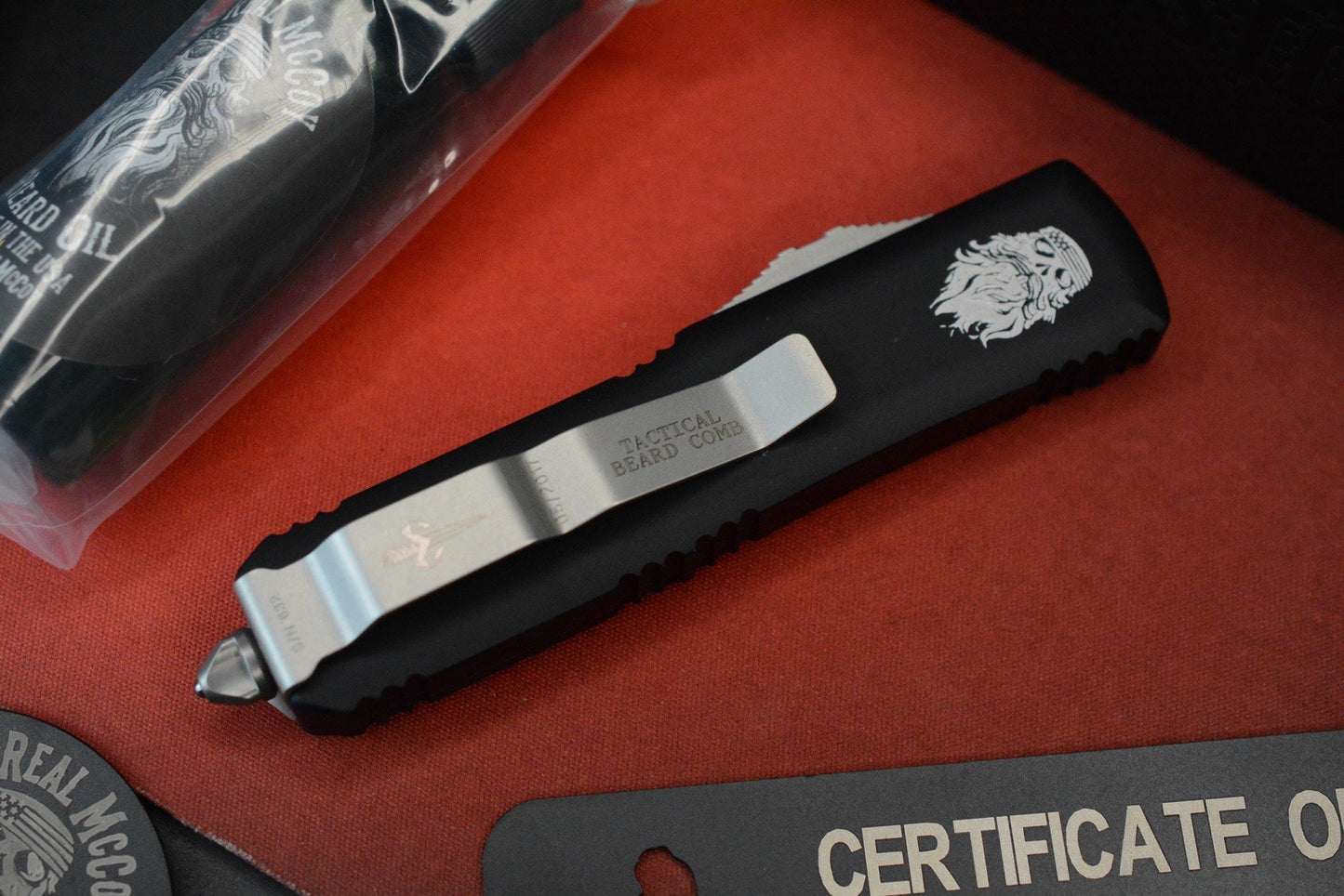 RARE Marfione Custom x Real McCoy Tactical Beard Comb Fine Tooth Elmax SN 632 05/2017