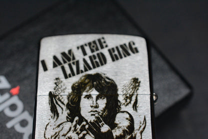 RARE CUSTOM ZIPPO x The Doors Jim Morrison “I Am The Lizard King” Lighter