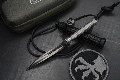 RARE Microtech Mini Jagdkommando 4” Tri Dagger Stainless SN 485 Discontinued