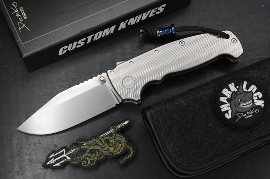 RARE++ Demko AD20 XXX Textured Ti / Stud Only CPM 3V Blade