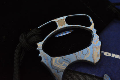 NEW Triple Aught Design Rook TAD Edition SW Blue Ti Bottle Opener w/ Bead