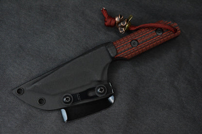 RARE Strider x Monkey Edge EXC - Tanto CPM3V / DB Red MEFP w/ Monkey Bead ++