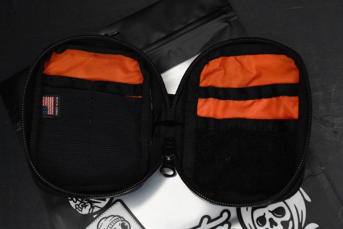NEW Data Crew What-a-Junior VX Orange Pouch w/ Reaper RE Patch