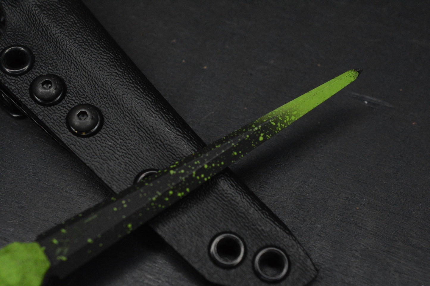 RARE Half Face Cardiac Spike Halloween SE Toxic Green w/Skull & PDW Patch