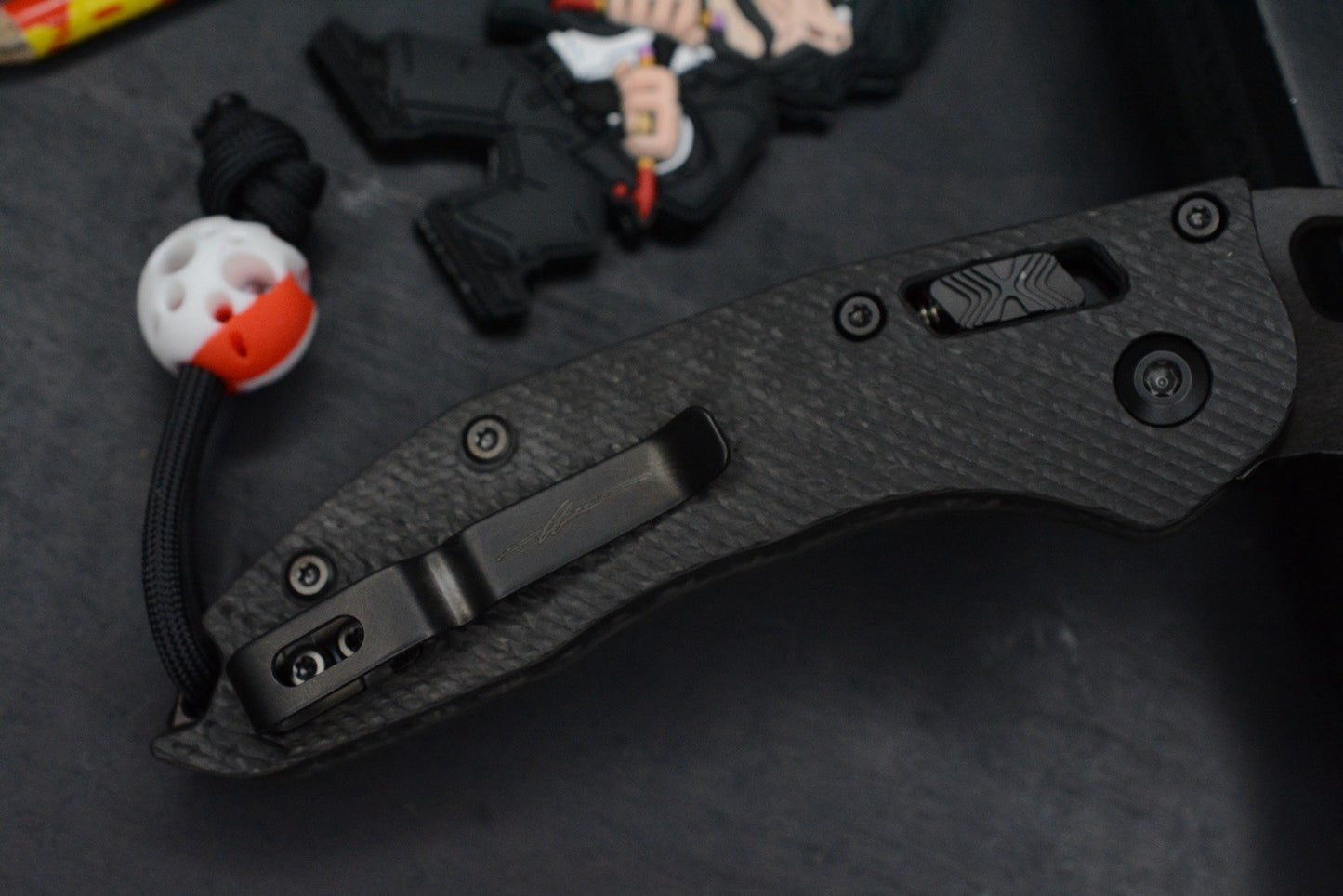 NEW Microtech Stitch-Ram-Lok Carbon Fiber Black DLC w/ Playge Skall & Wick Pack