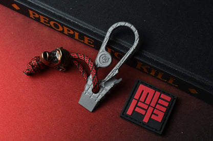 RARE Monkey Edge x Shirogorov Zaika - Frag Pattern Ti w/Monkey Bead & MEFP Patch