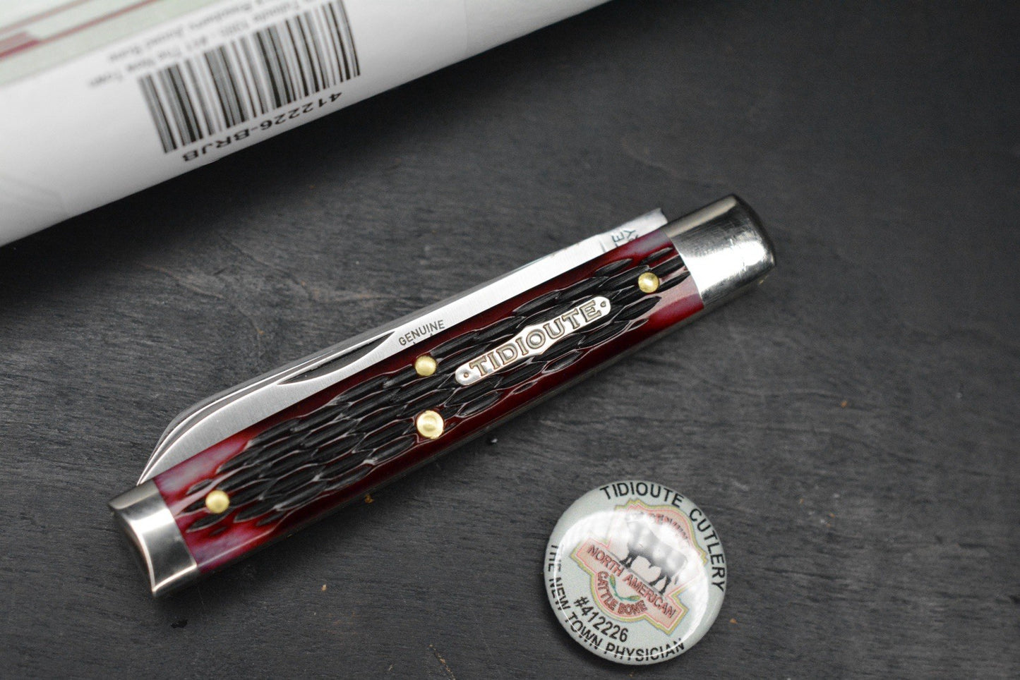 NEW Great Eastern Cutlery New Town Physician - Black Raspberry Jigged Bone