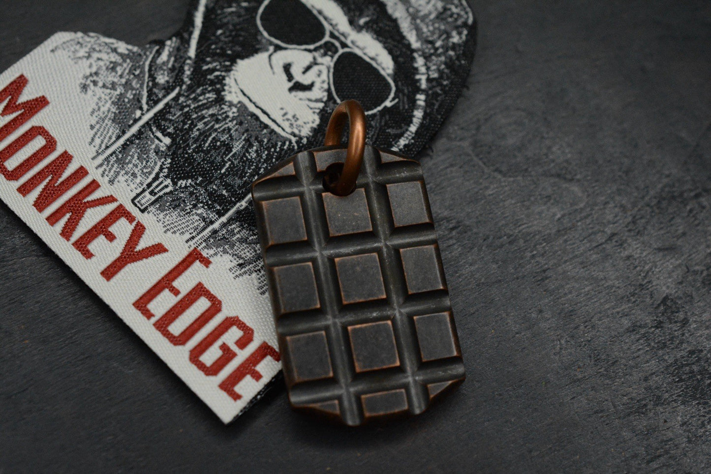 RARE Stonewood Frag Tag - Monkey Edge Frag Pattern w/ Patch Re Playge Microtech