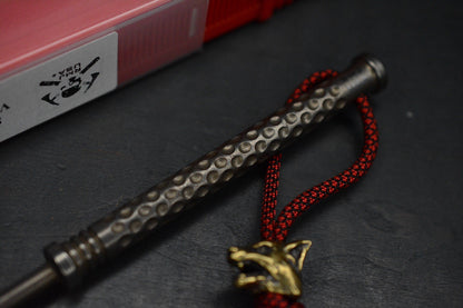 NEW RMJ USA Pentagon Screwdriver - Vintage Tumbled Ti/ Bronze Ano  w/ Brass Bead