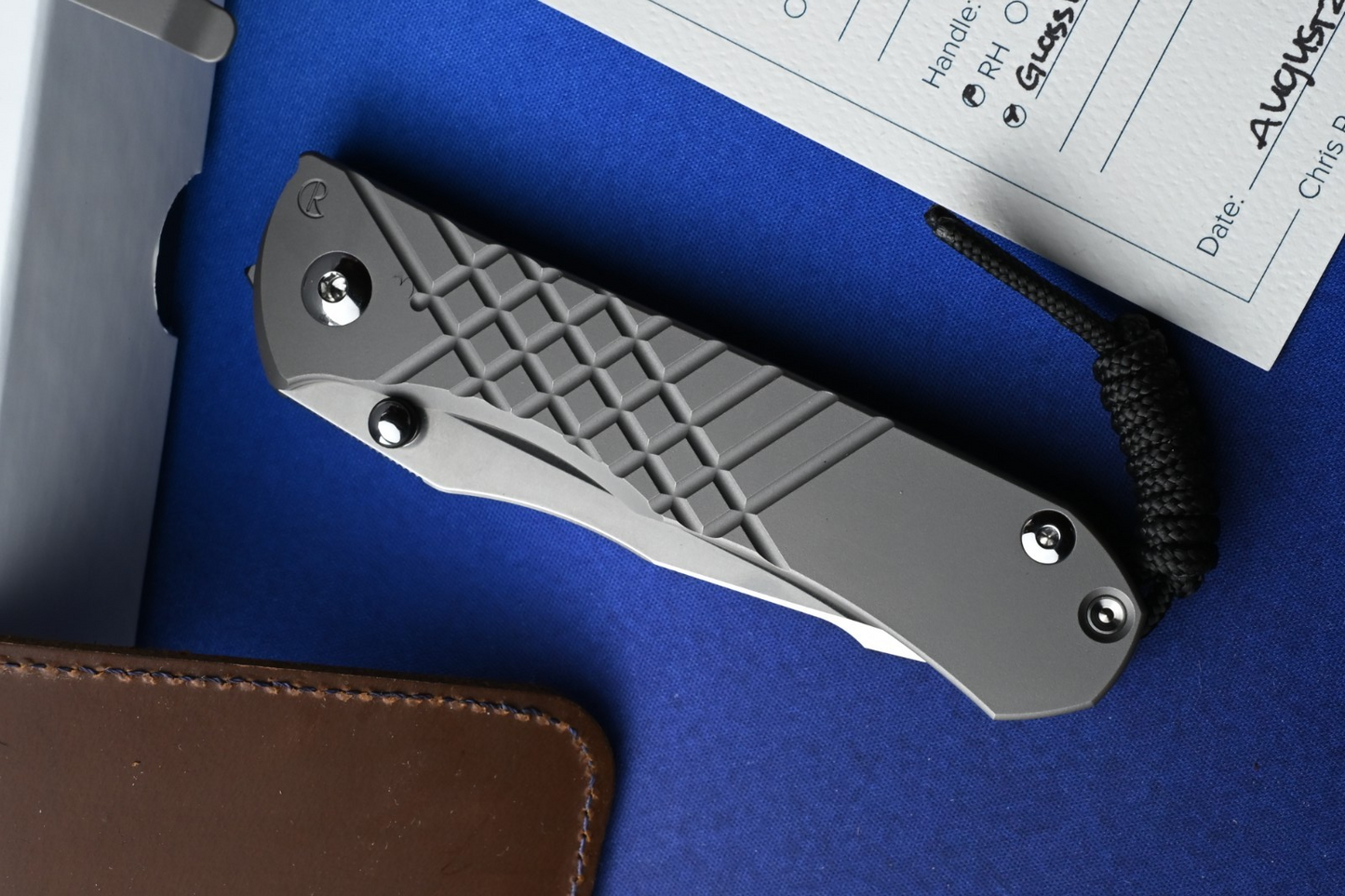 NEW Chris Reeve Umnumzaan - Glass Blasted / DP Magnacut w/ Custom Flag Clip