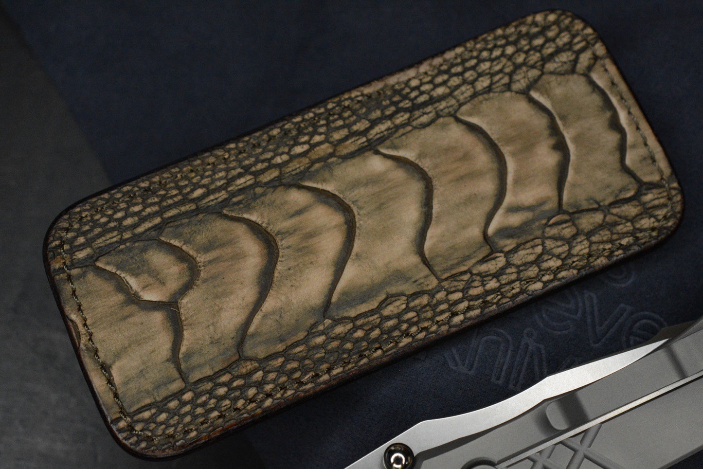 NEW Chris Reeve Umnumzaan DP Magnacut Ti Glass Blasted w/Robertson Gator Sheath