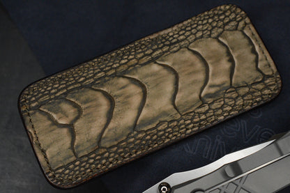 NEW Chris Reeve Umnumzaan DP Magnacut Ti Glass Blasted w/Robertson Gator Sheath