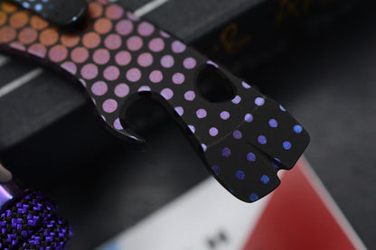 NEW Lynch NW Thirsty V2 Black Fade Hyper Dot Pry Bar w/ Jimped Ano Bead