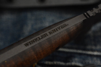 RARE++ Winkler Knives - Shadow Strike 80CRV2 Steel Flat Grind / Maple Handle