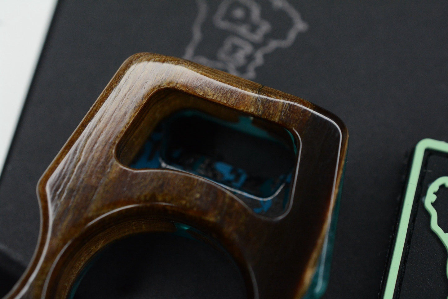 NEW Swampy EDC Shark-Stabilized Anancus Tusk Carbon Fiber Arctic Inlay 1/1 Made