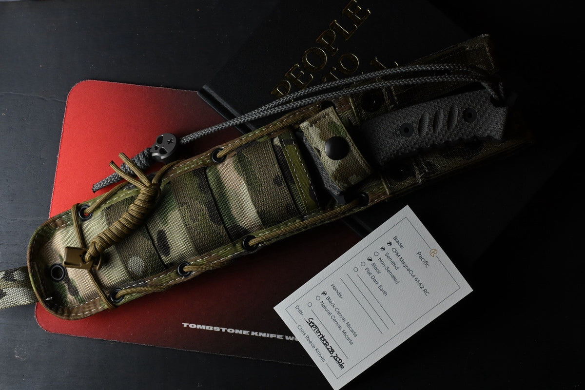 NEW Chris Reeve Knives Pacific - Part Serr Magnacut / Black Canvas Micarta