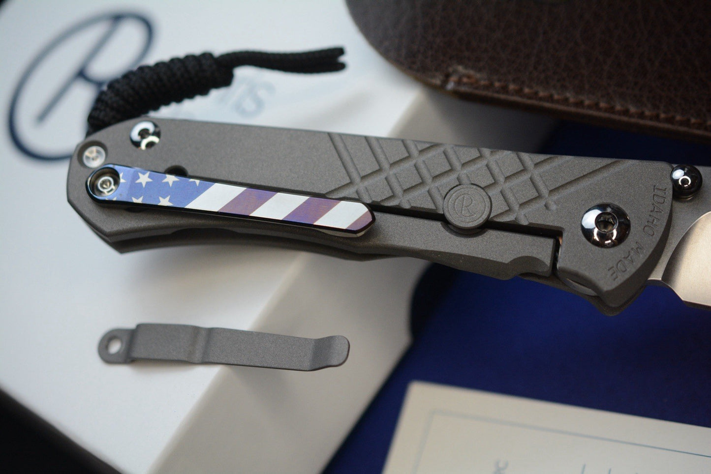 NEW Chris Reeve Umnumzaan - Sand Blasted / T/E Magnacut w/ Custom Flag Clip