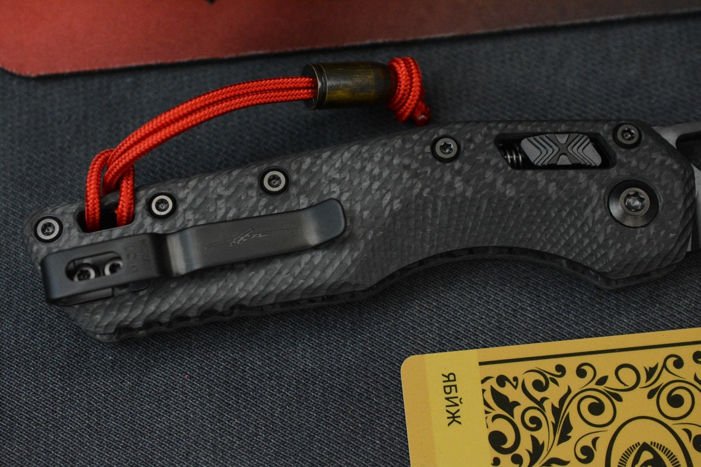 NEW Microtech MSI RAM-LOK Carbon Fiber SHADOW BlackDLC w/ John Wick Pack & Bead