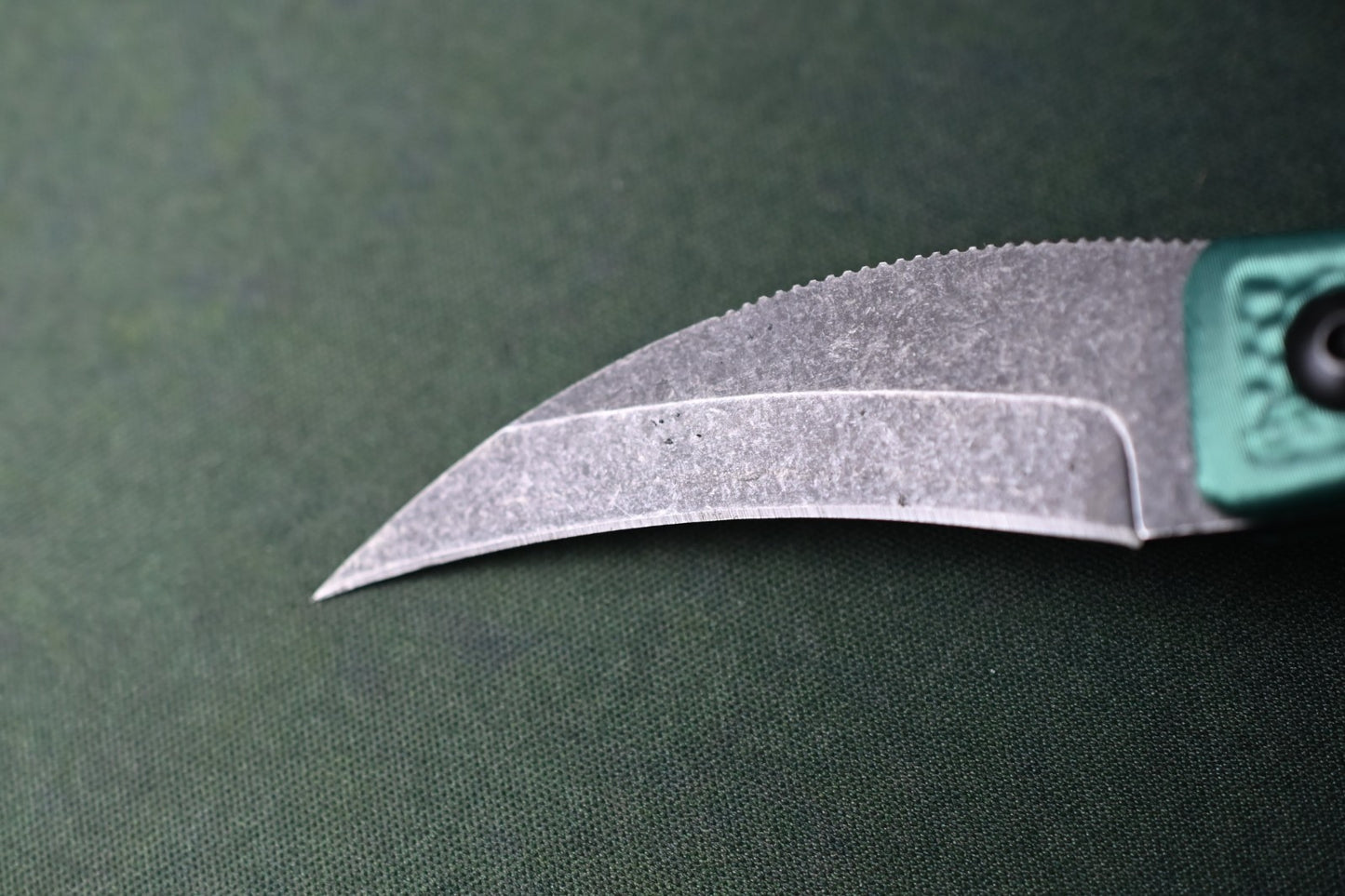 RARE Ed’s Manifesto & Sneakreaper Elvia Field Knife - Green / Acid Stonewash