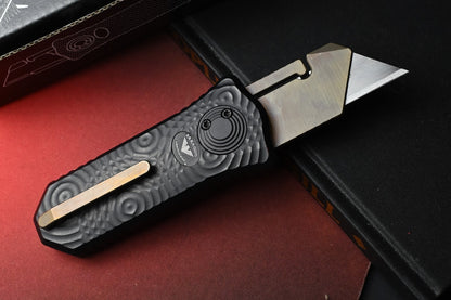 NEW Hypercut Oracle Razor Knife - Black Starburst Aluminum / Stonewashed
