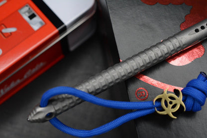 RARE Microtech TAC-P RTitanium PVD Spike w/ Fallout Coin & Bead