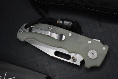 NEW DEMKO AD20 FULL SIZE Trans G-10 Magnacut Clip Point w/Poison Bead & JW Patch