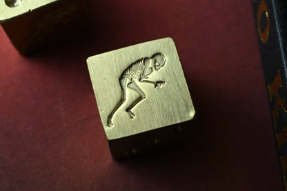 RARE Ed’s Manifesto x Hooligan Customs Brass XL Dice - Sneakreaper Engraved