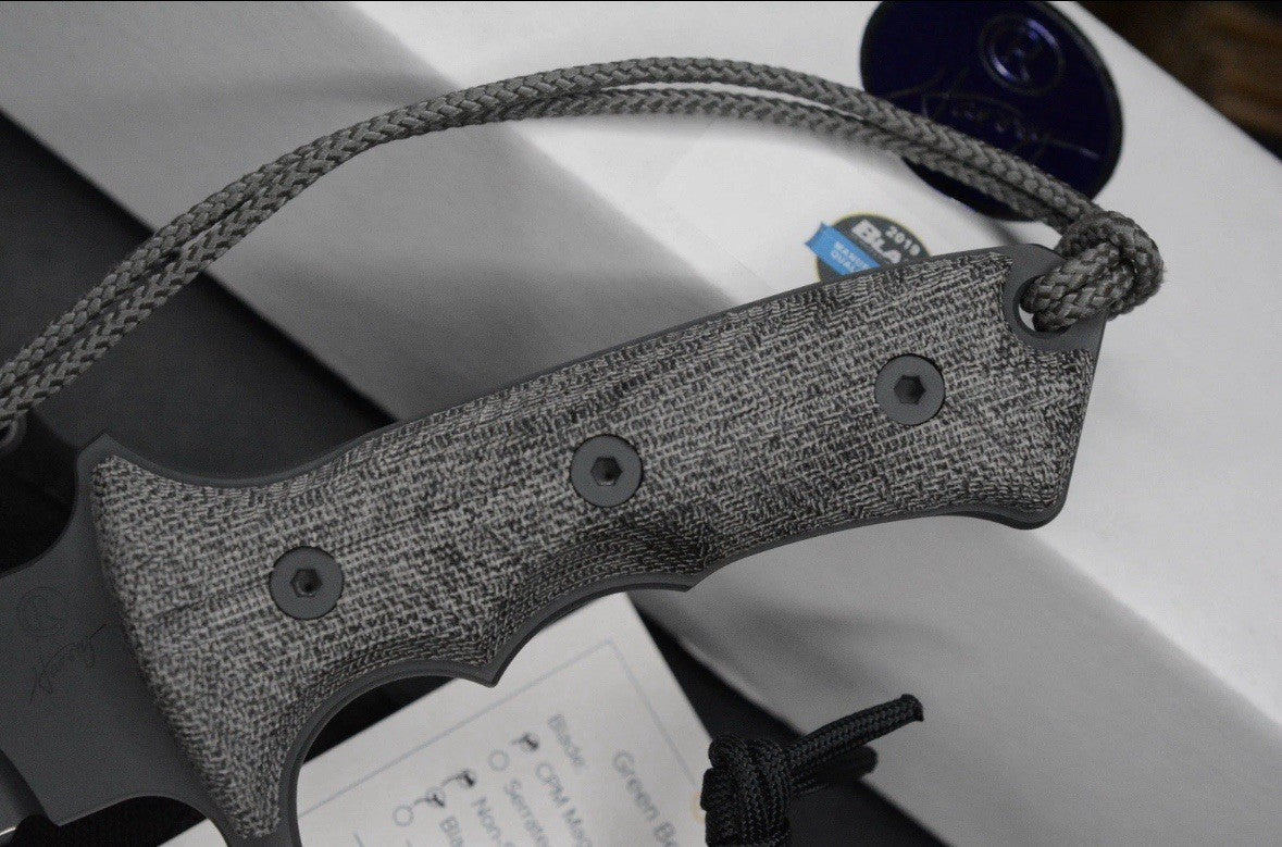 NEW Chris Reeve Knives Green Beret MAGNACUT Black PVD w/Brass Necro Bead & Patch