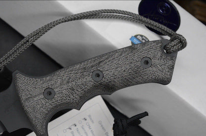 NEW Chris Reeve Knives Green Beret MAGNACUT Black PVD w/Brass Necro Bead & Patch