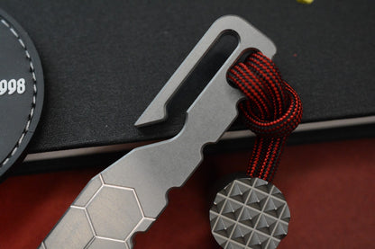 RARE TMT Designs Ti Hexo Pry Bar w/ TKW Curator & Patch Re Playge Microtech