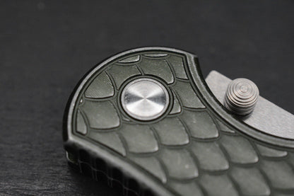 NEW Protech Integrity Battle Worn Reptile Green Scale Pattern w/ Wkrmn Bead