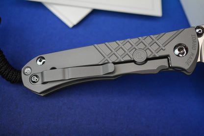 NEW Chris Reeve Umnumzaan - Glass Blasted / Drop Point Magnacut w/ Timascus Clip