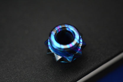 RARE Renaissance Creations Custom Spike Collar Full Ano Ti Bead Re Microtech
