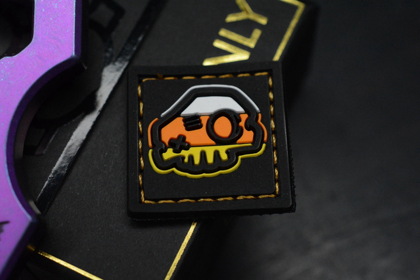 NEW BRNLY Cypop Halloween Toothy Purple LE - Engraved Bottle Opener w/Skull Bead