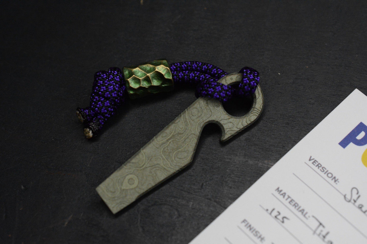 NEW BRNLY Polly Pry-Rose Plain Jade SW Ti w/ Jade Jimped Bead