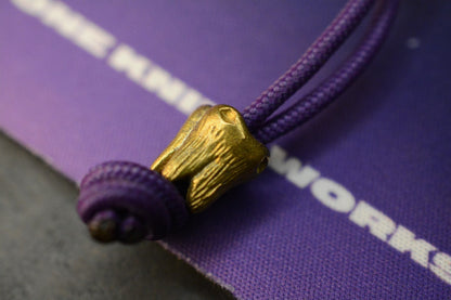 CUSTOM Royal Creations Etched Brass Molar Bead USA MADE Re Playge Microtech