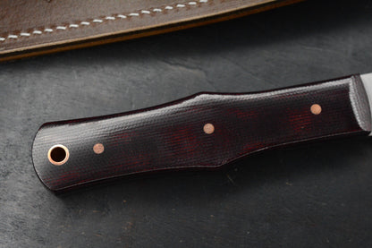 NEW Jack Wolf x LT Wright Vampire Hunter /Crimson Canvas Micarta /AEB-L USA MADE