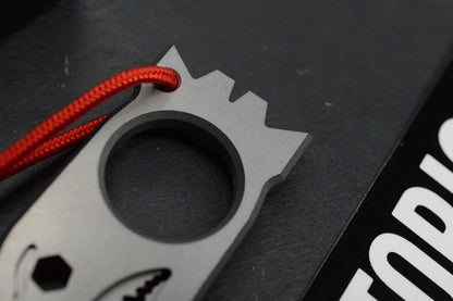 NEW Notorious EDC Baby Bomb - Stonrwashed Ti w/ Bonus Ti Bead